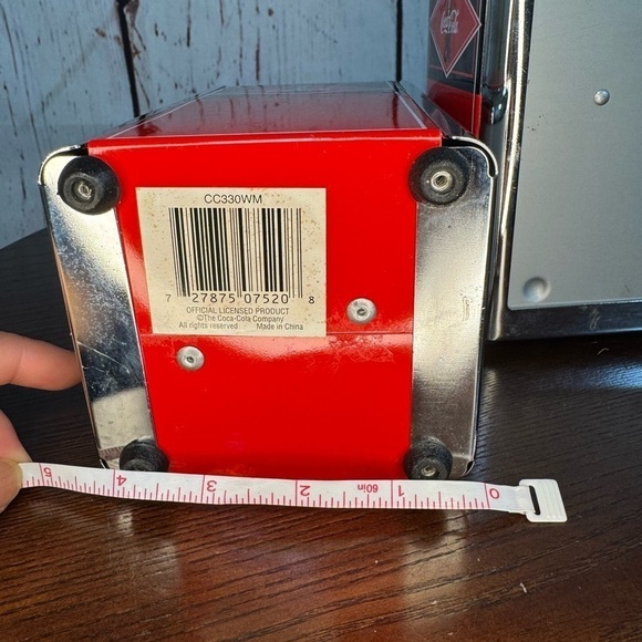 Coca Cola Licensed collectible napkin dispenser Vintage 80s 90s 2 piece set GUC - Picture 2 of 15